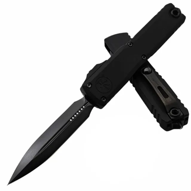 Microtech Ultratech G3 ZBP 3.55 In DE/STD DLC Shadow Black Alu Handle - MICROTECH