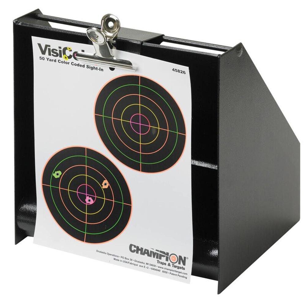 Champion 40801 Bullet Trap .22LR Rimfire Steel 10"x11" Black - Champion Traps & Targets - 22 CALIBER