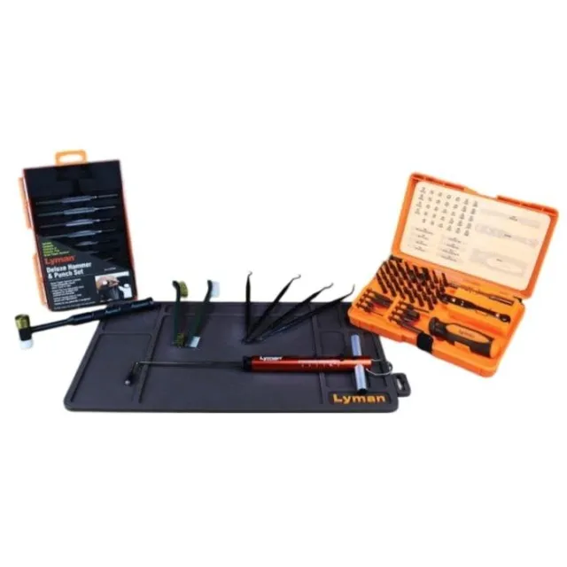 Lyman 7810320 Gunsmith Tool Kit 45-Piece Mat Hammer Punch