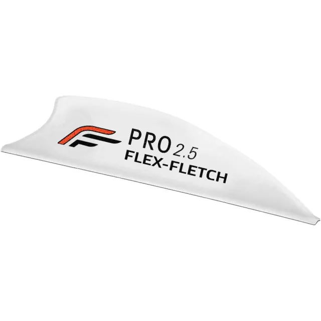 Flex Fletch PROBWHT Pro 2.5 Vanes White 2.5" 36 Pack U.S. Made - Flex Fletch