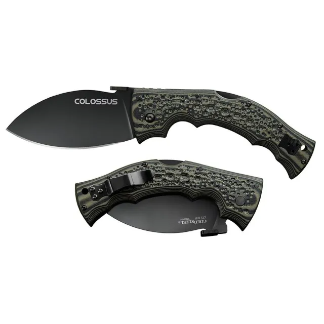 Cold Steel Colossus Folding Knife 4 Leaf Blade Black - Cold Steel
