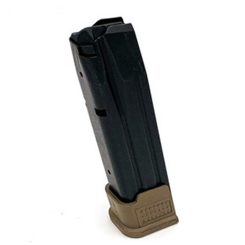 Buy ProMag SIG-A20-FDE 9mm 21-Round Steel Magazine FDE Baseplate Blued online