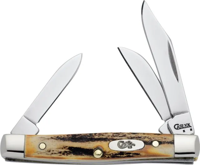 Case SM Stockman 3BLD Stag Knife Premium Finish - Case Cutlery