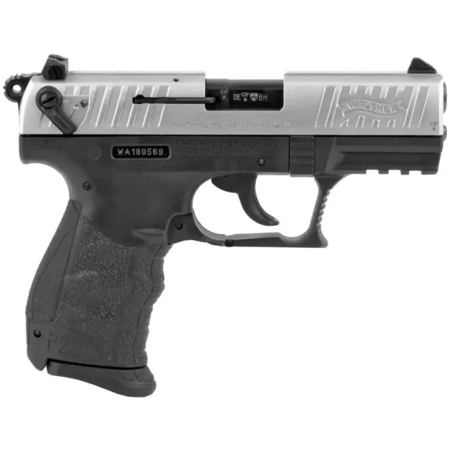 Walther Arms 5120725 P22 Q 22 LR 10+1 3.42" Steel/Threaded Barrel...
