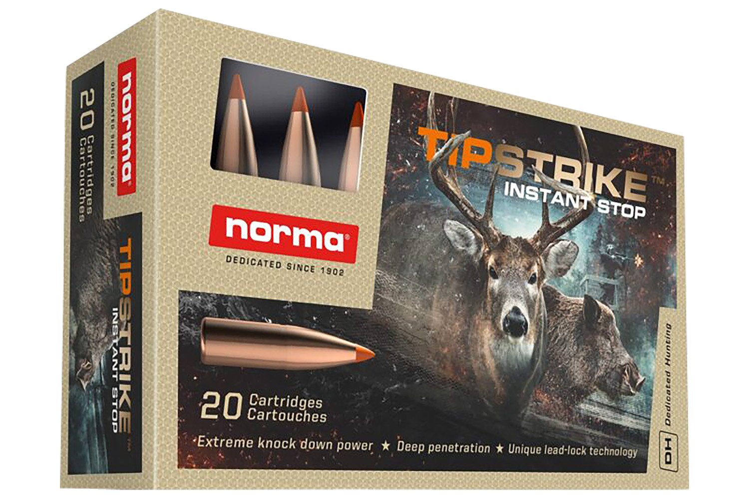 Buy Norma 20171222 Tipstrike .280 Rem 160gr Polymer Tip Hunting Ammo 20 Rds online