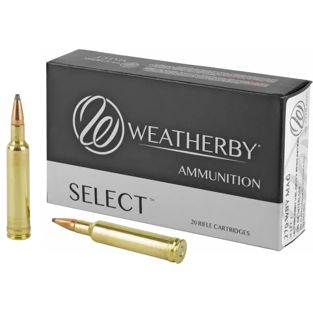 Weatherby Select .270 Wby Mag 130 Gr Hornady Interlock 20 Rounds - Weatherby - 270 Wby Mag