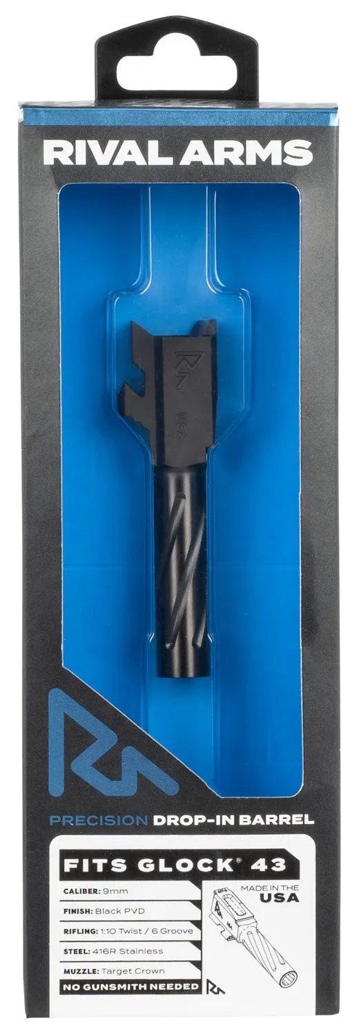 Buy Rival Arms RA20G301A 9mm Barrel 3.41" Black PVD for Glock 43 online