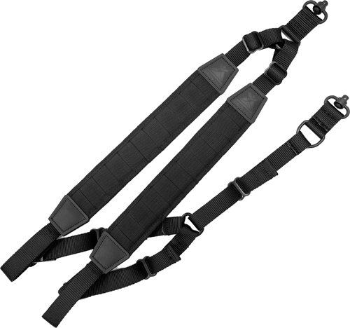 Grovtec GTSL118 MOLLE Backpack Sling with Push Button Swivels Black - Grovtec