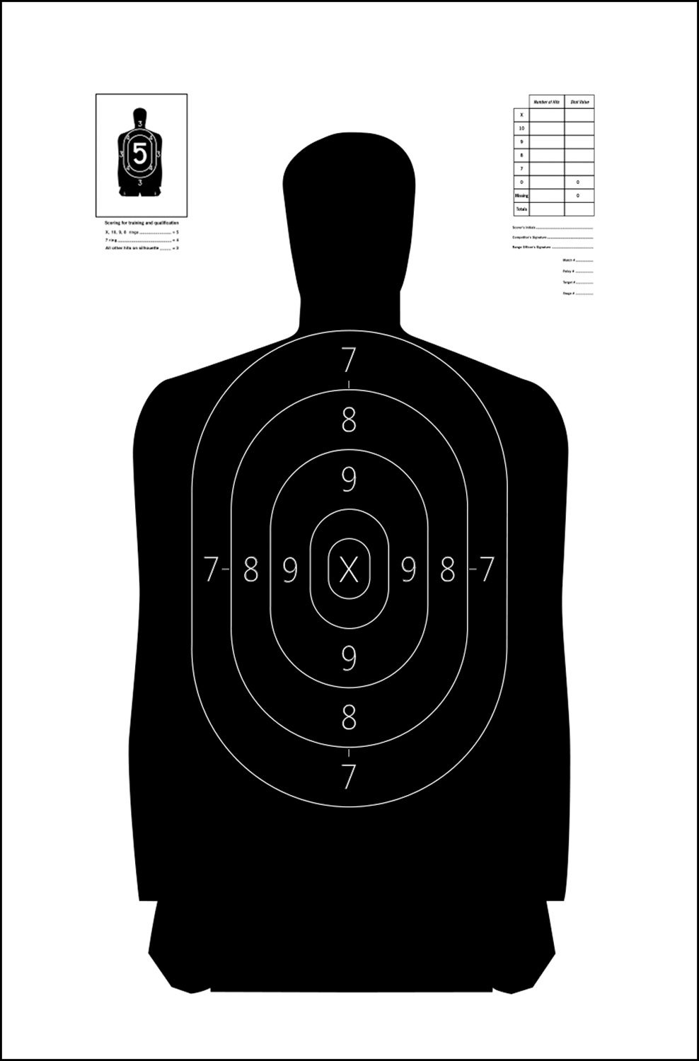 Buy Action Target S29100 B-29 Silhouette Target 11.5"x22" 100 Pack online