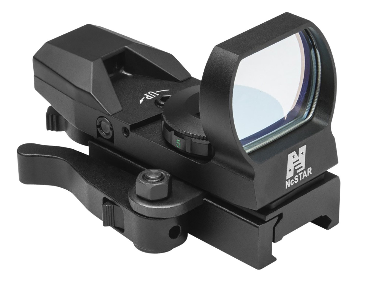NcSTAR D4BQ Red Dot Reflex Sight Black Anodized 4 Reticles QR Mount - NcSTAR - 0.95" X 1.34"