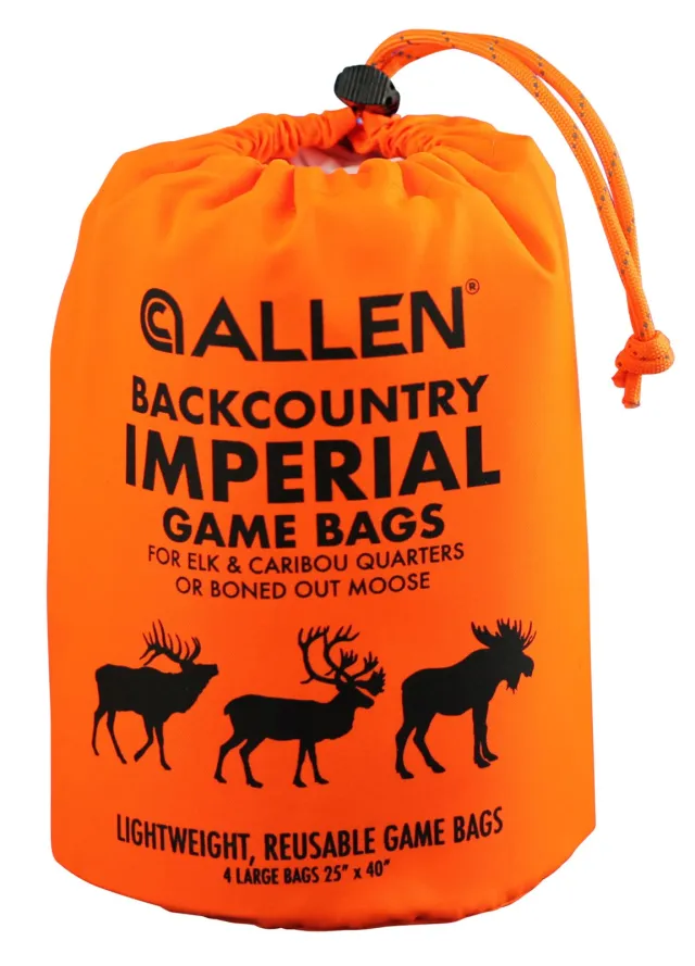 Allen BackCountry Imperial Elk Game Bag Set Orange Polyester 4 Bags 6590 - Allen Company