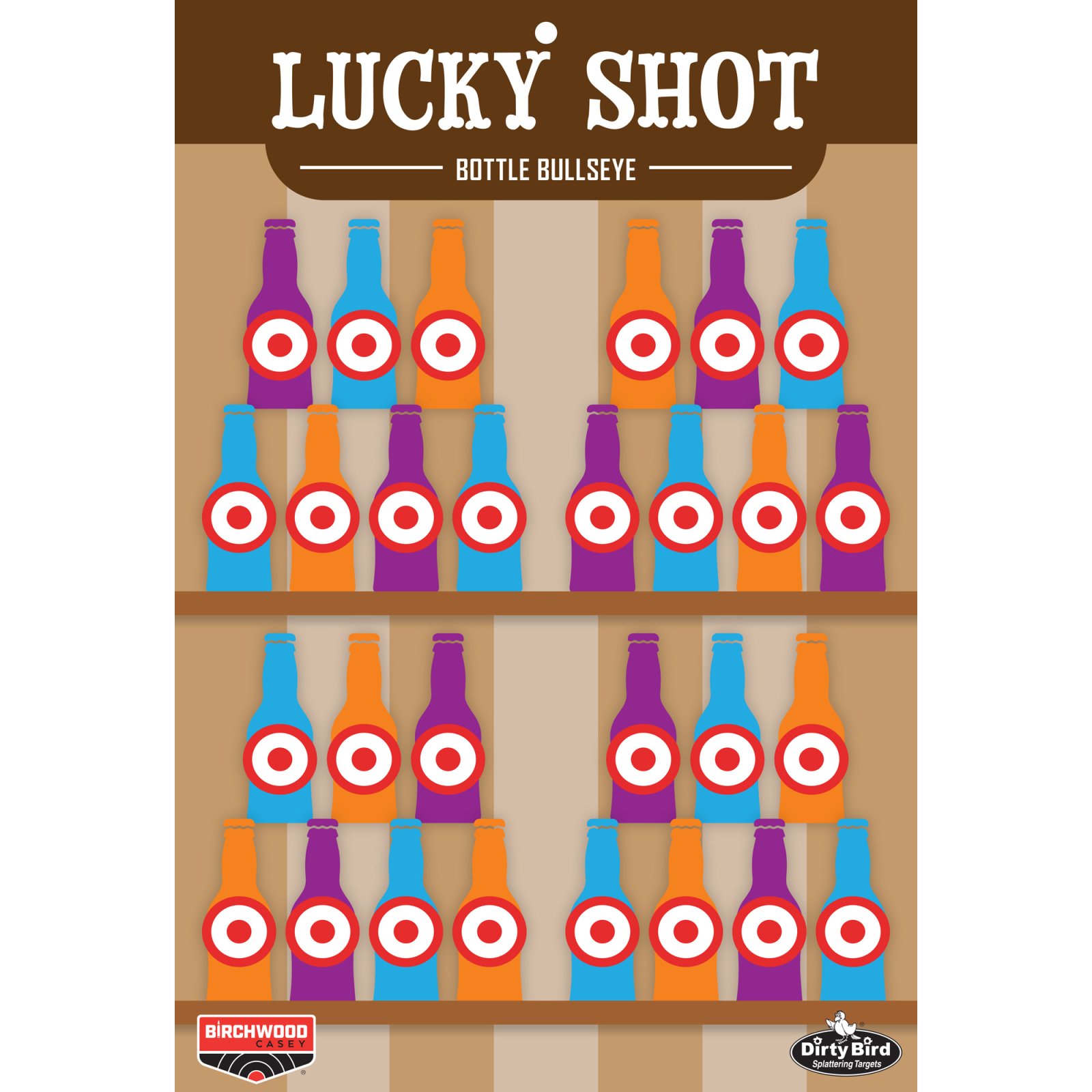 Buy Birchwood Casey Dirty Bird Lucky Shot Bottle Target 12x18 6/ct online