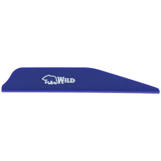 Bohning Wild Vanes 3 in. Blue 100 pk. - Bohning
