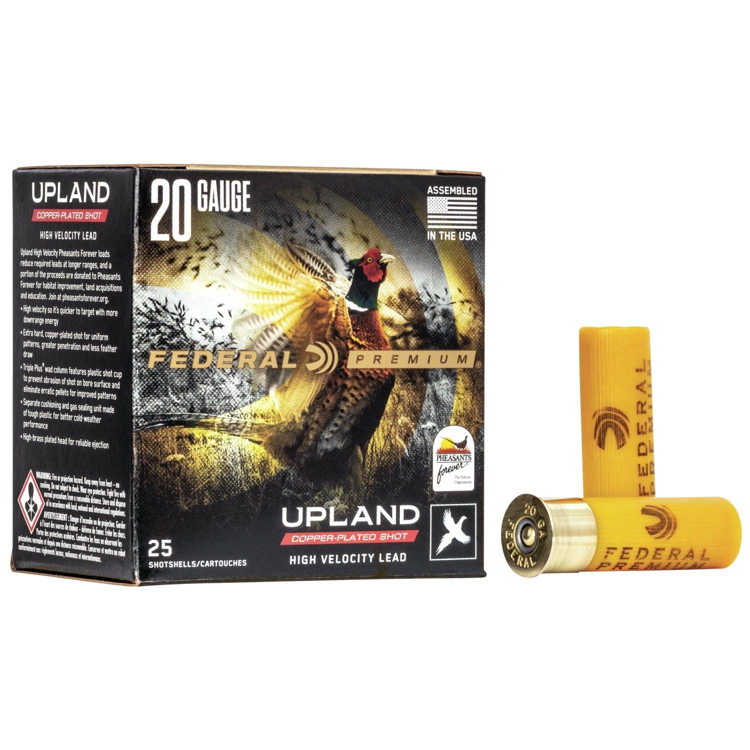 Federal PF2046 20 Gauge 2.75 in 1 oz 6 Shot 1350 fps 25 Rounds - Federal Premium Ammunition - 20 Gauge