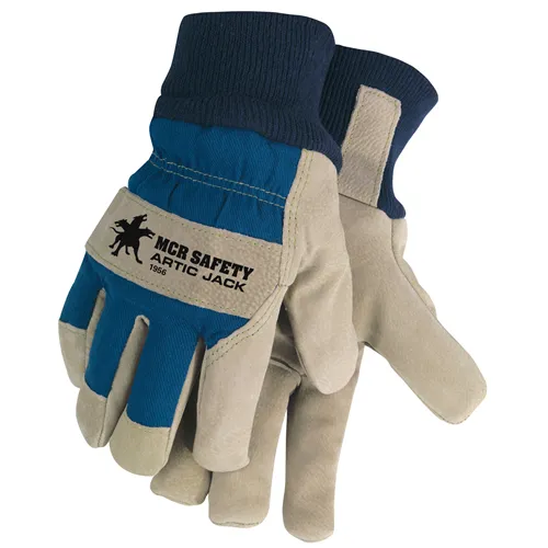 MCR Safety Premium Split Pig Lined Knit Wrist Gloves Cotton-Lined - MCR Safety for sale at Smoke Wagon Firearms