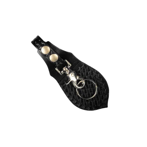 Boston Leather Deluxe Key Holder with Protective Flap Snap Closure - Boston Leather