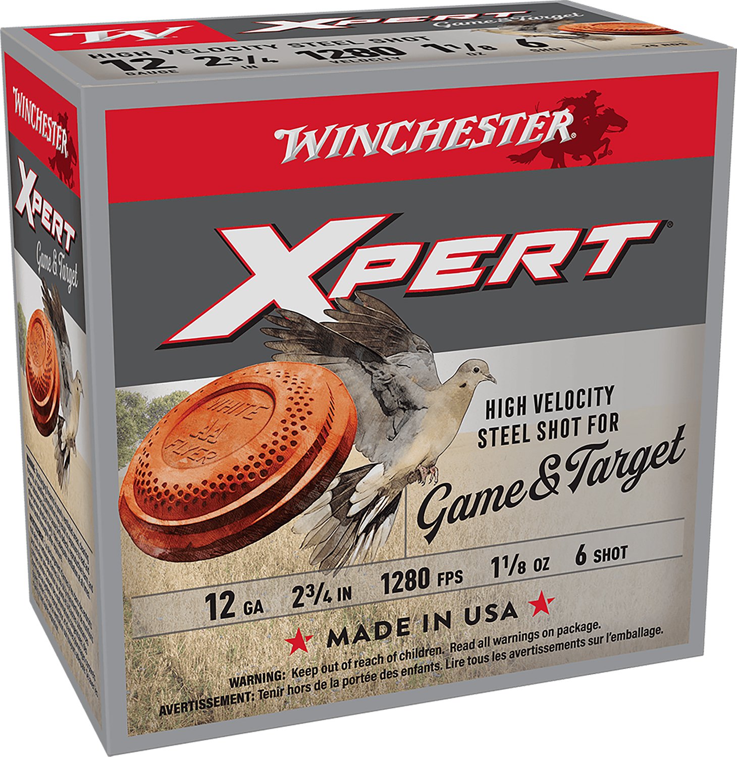 Winchester WE12GTH6 12 Gauge 2.75 in 1 1/8 oz 6 Shot Shotshells - Winchester - 12 Gauge