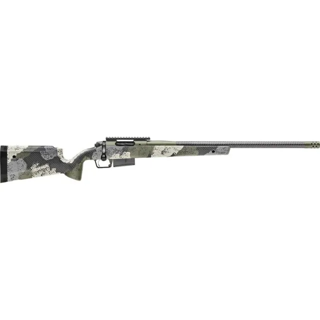 Springfield Armory 2020 Waypoint BAW924300WMCFG, Bolt Action, 300 Win Mag, 24" Carbon Fiber Barrel, Mil-Spec Green Cerakote, 3+1 Capacity, Camo Stock Evergreen M-LOK Frame