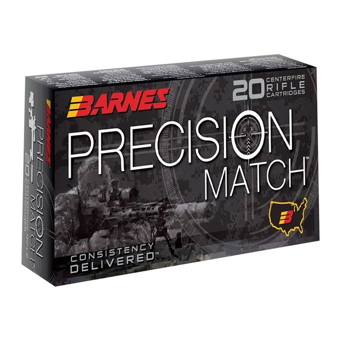 Barnes 30166 6.5 Creedmoor 140 gr OTM 20 Rounds Brass Case - Barnes Bullets - 6.5 Creedmoor