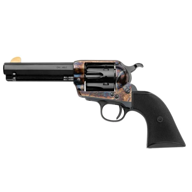 Pietta Gunfighter Competitor Handgun .45 LC 6rd Capacity 4.75 Barrel Blued and Casehardened - EMF Company - 45 Colt