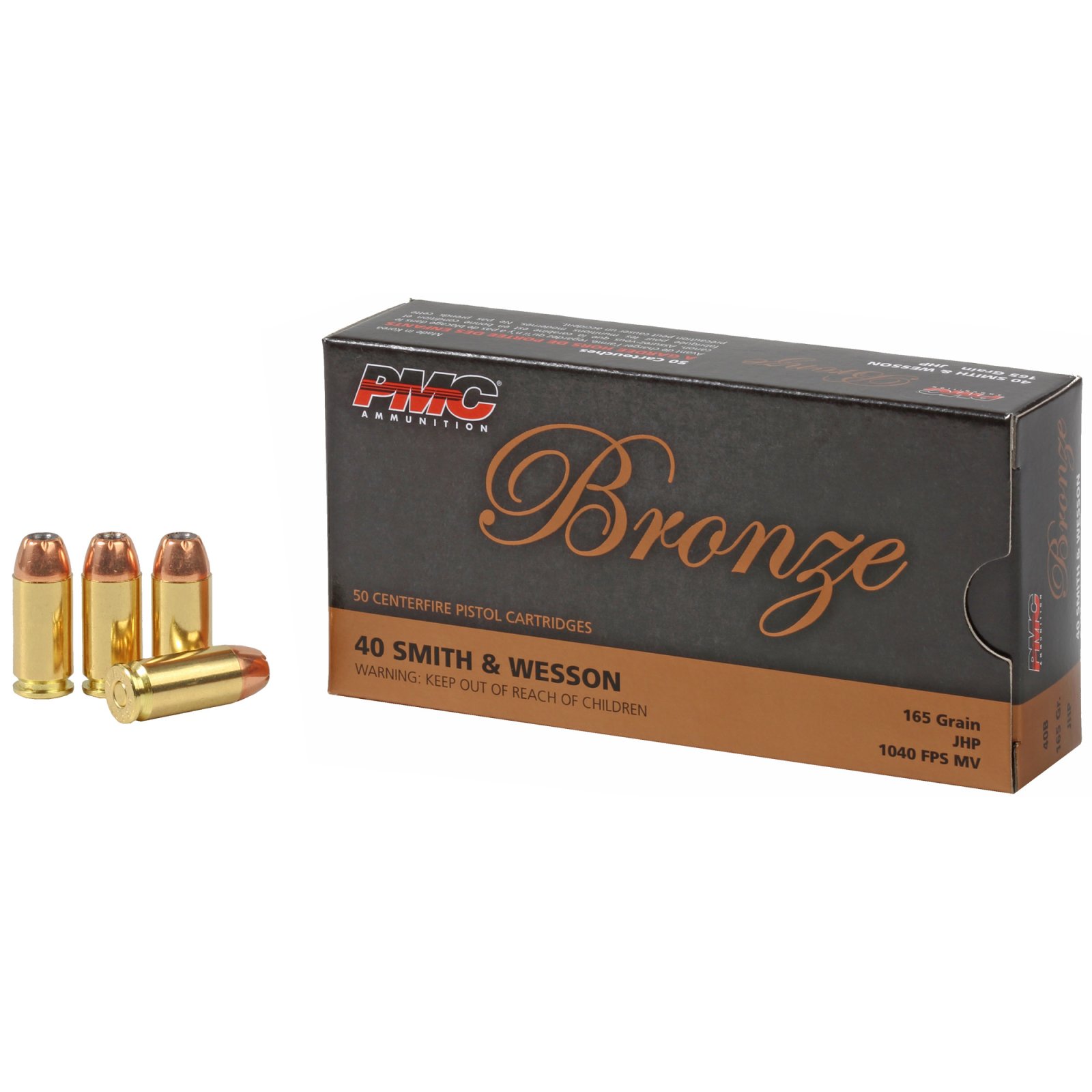 PMC 40B .40 S&W 165GR JHP Ammo 50 Rounds - PMC - 40 S&W