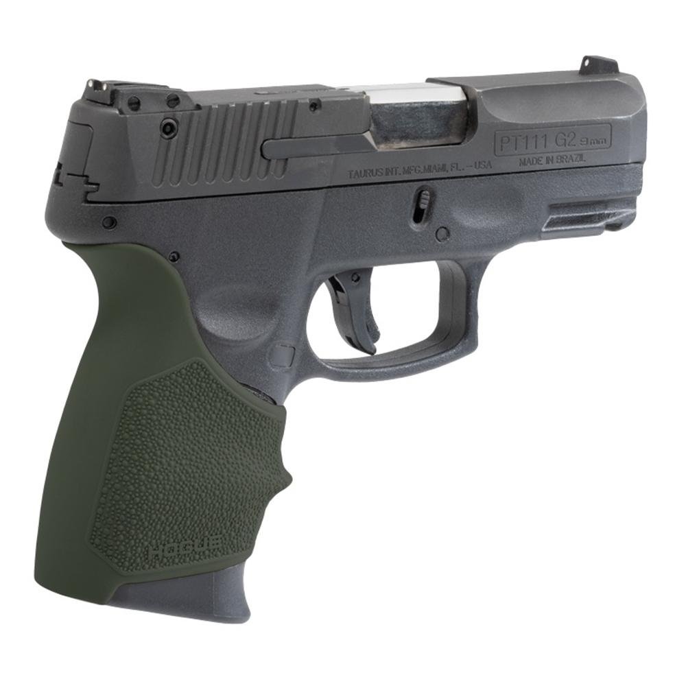 Hogue 18511 Beavertail Grip Sleeve OD Green Cobblestone for Taurus PT-111 - Hogue