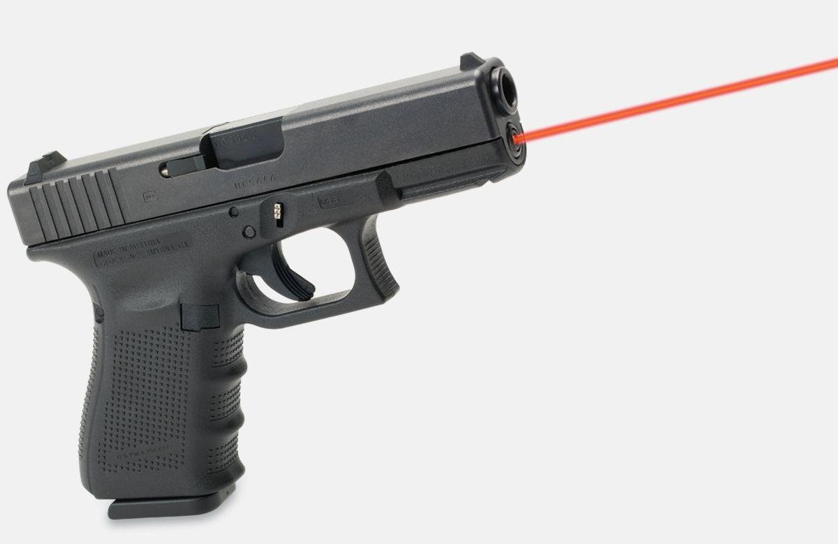 Buy LaserMax LMSG423 Glock 23 Red Guide Rod LaserSight Black 0.63" AT 20 YARDS online