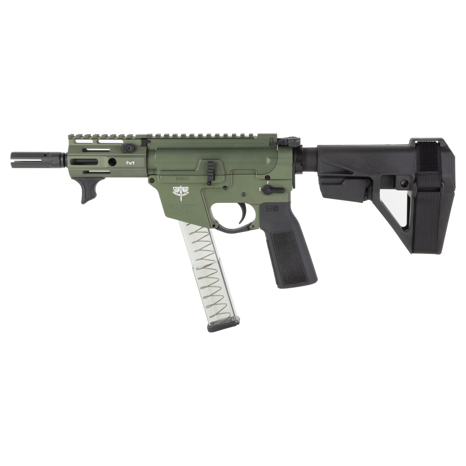 Freedom Ordnance FX9P4E 9mm 32Rd ODG Tactical Pistol - Freedom Ordnance - 9mm Luger (9x19 Parabellum)