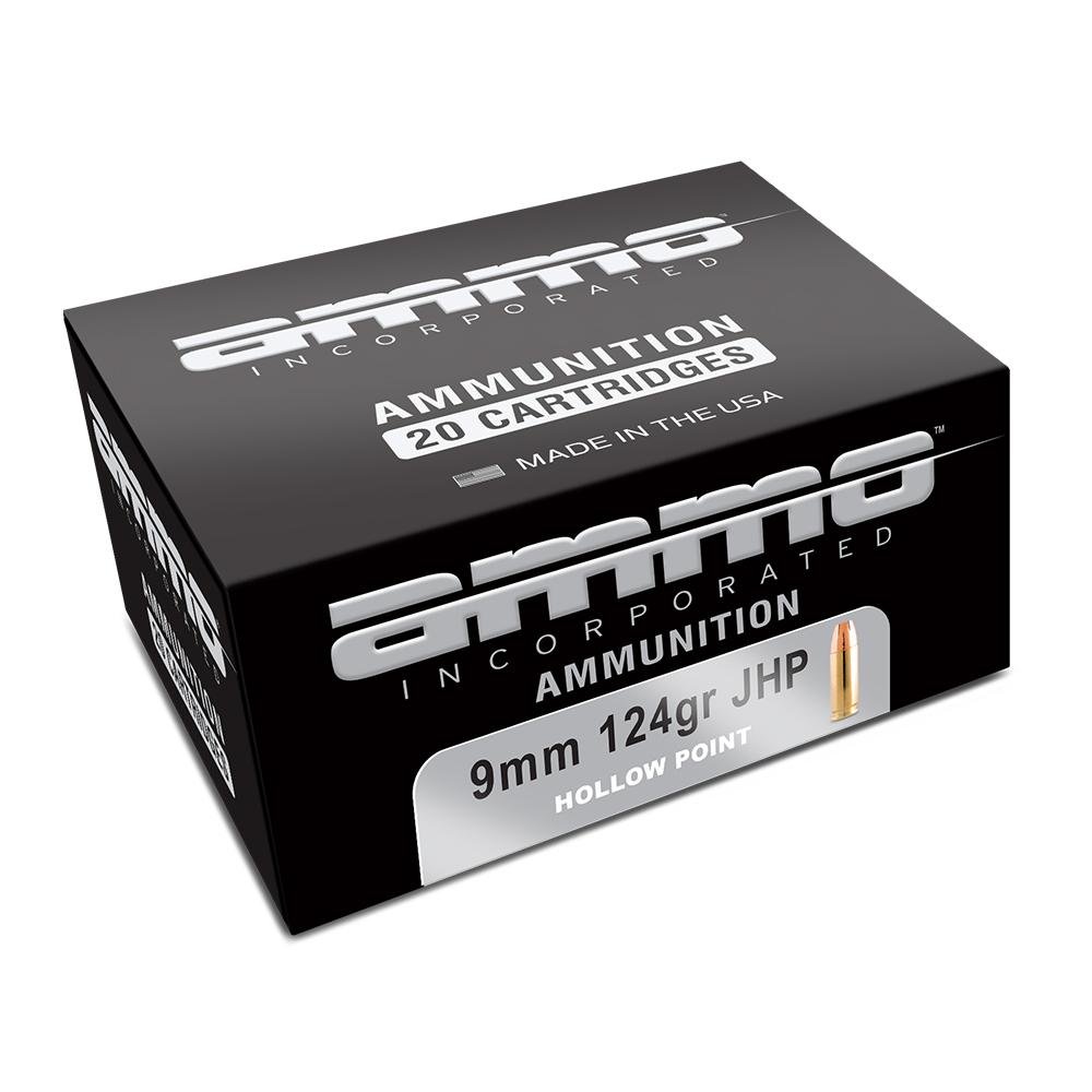 Ammo Inc Signature 9mm Luger 124gr JHP 20 Rounds - Ammo Inc. - 9MM