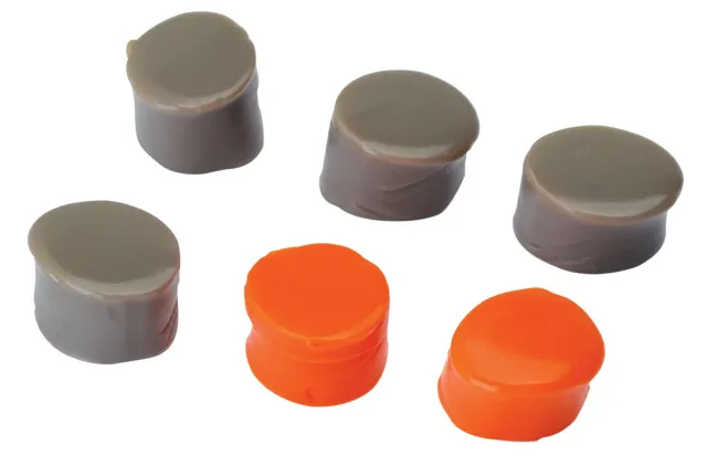 Walker's GWPSILPLGOFDE Silicone Putty 32 dB In The Ear Flat Dark Earth/Orange Adult 3 Pack - Walker's