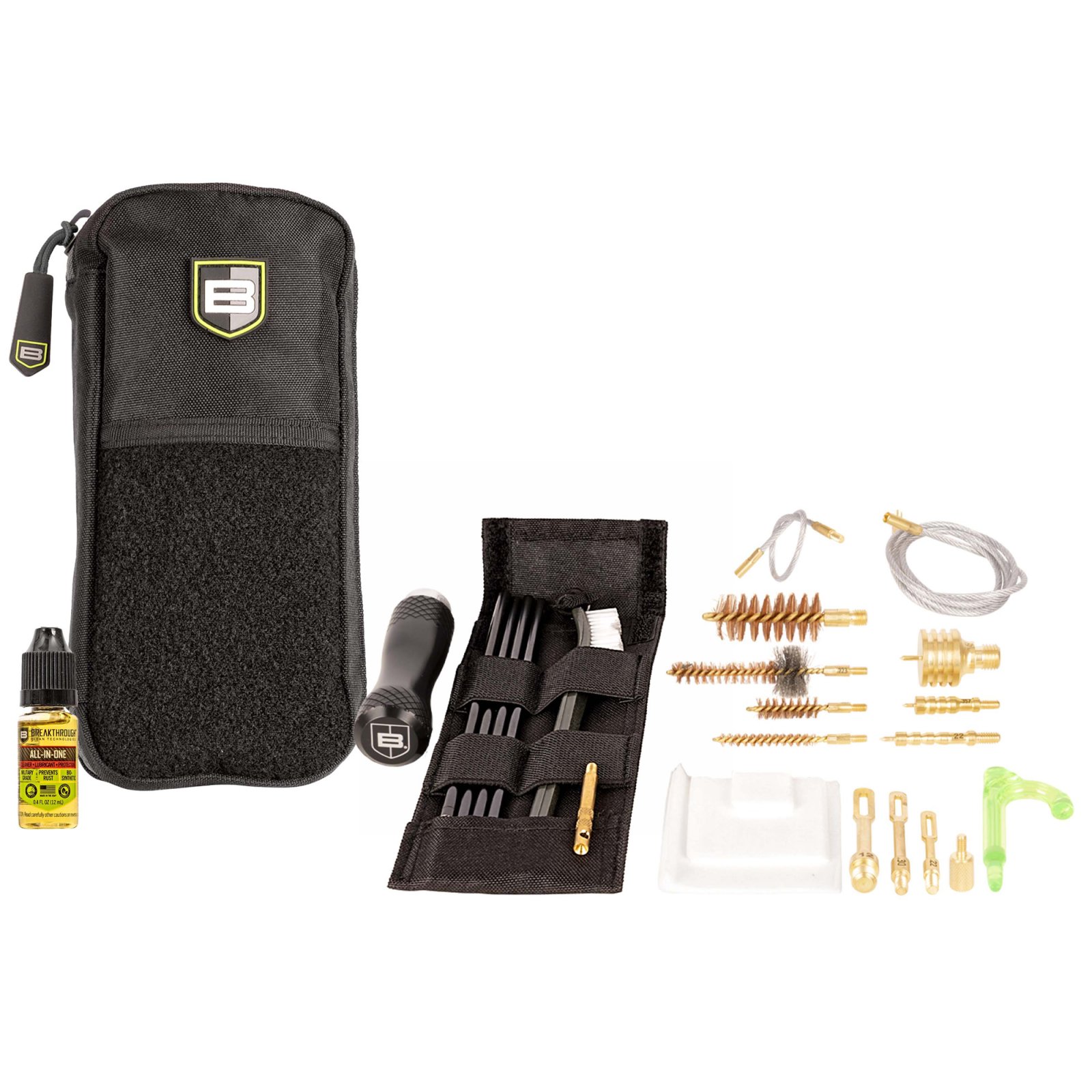 Breakthrough Clean BT-MPK-3G Badge Cleaning Kit 5.56/9MM/12GA Rod & Cable - Breakthrough Clean