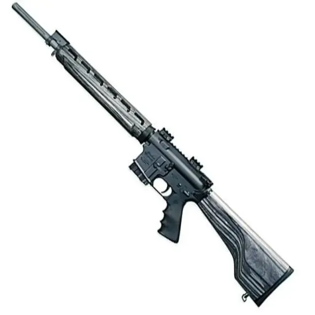 Windham Weaponry R20FSSFTWS1 R20 VEX Wood Stock Series 5.56x45mm NATO Caliber with 20" Barrel, 5+1 Capacity, Black Hard Coat Anodized Metal Finish, Pepper Gray Stock Black Polymer Grip Right Hand