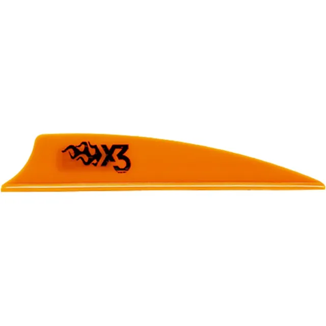 Buy Bohning X3 Vanes Neon Orange 2.25 in. 100 pk. Archery Shield Cut Heat Vane Material Lightweight 4.4 gr. 5.8 gr. online