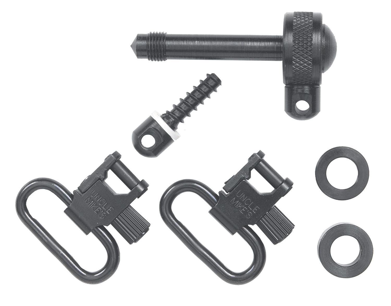 Uncle Mike's 11712 Quick Detach Swivel Remington 7400 1 inch Steel Matte Bl - Uncle Mike's - 1"