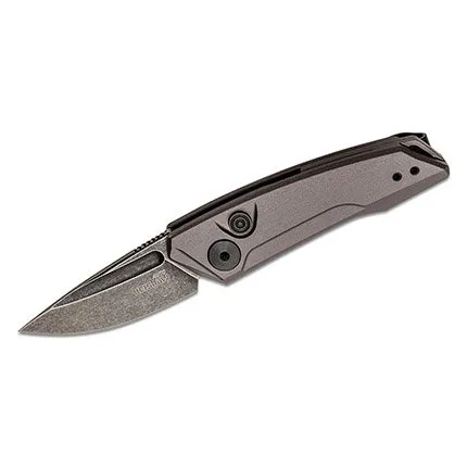 Kershaw 7250GRYBW Launch 9 1.9" CPM154 Drop Point Gray Aluminum Handle - KERSHAW