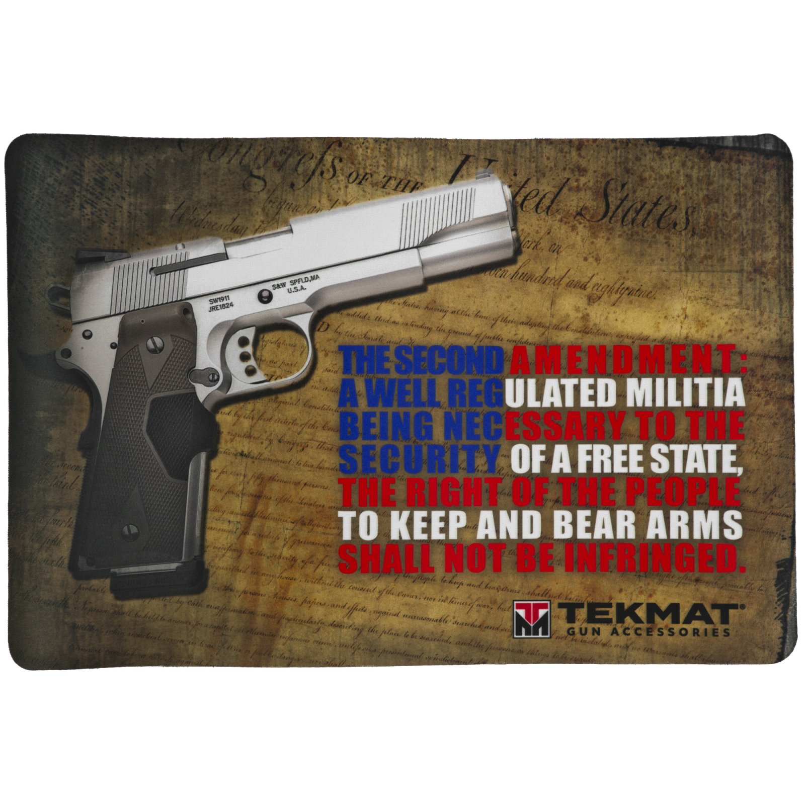 Buy TekMat 2nd Amendment Handgun Cleaning Mat 11x17 Thermoplastic Surface online