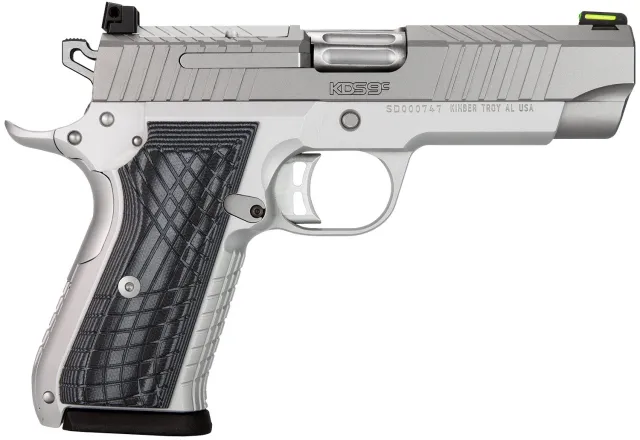 Buy Kimber KDS9c 9mm 4" KimPro Silver Optic-Ready, Green Fiber Optic Sight, G-10 Grips online