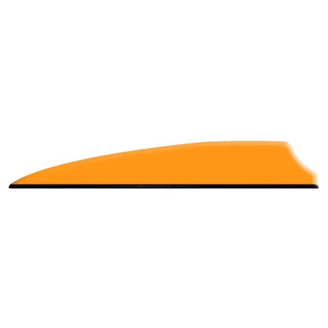 Q2i Q07044 Fusion X-II Vanes Neon Orange 3" 100pk Shield Cut Design - Q2i