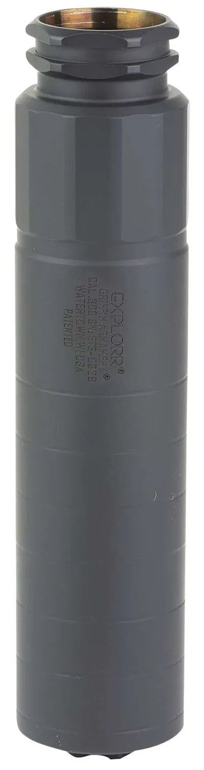 Griffin Armament GAET3W Explorr 30 Cal Suppressor 6.5 in Black Stainless St