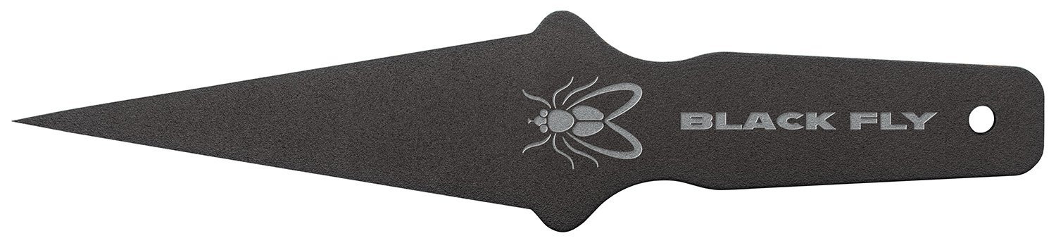 Cold Steel CS80STMA Black Fly Thrower 1055 Carbon Steel Fixed Blade - Cold Steel