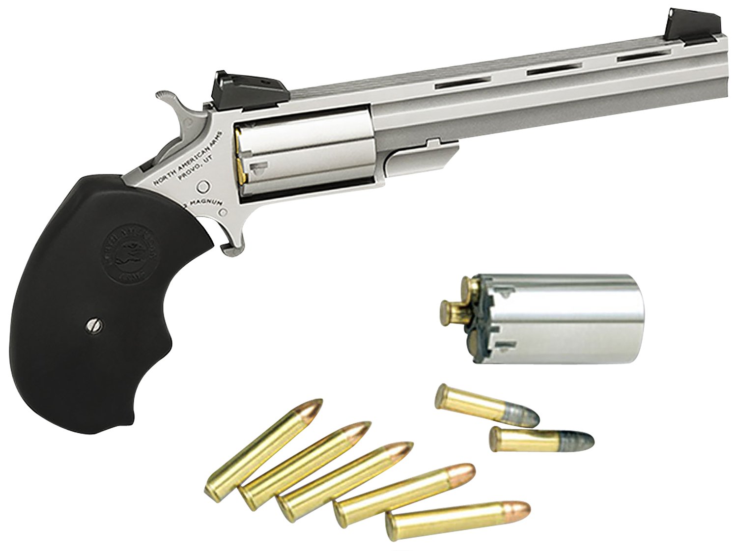 North American Arms Mini-Master Target Revolver Stainless Steel 22 Mag/22lr - NAA - 22 LR | 22 Magnum