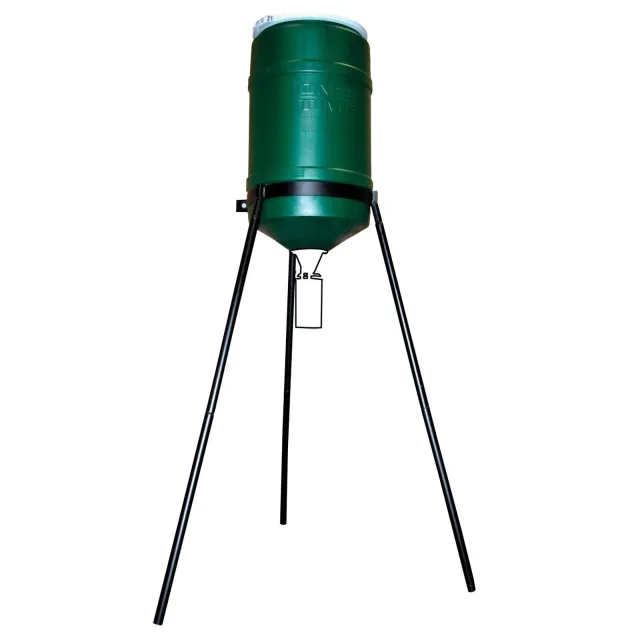 On Time 43007 Tomahawk Ultra 30-Gallon Tripod Wildlife Feeder - On Time Wildlife Feeders