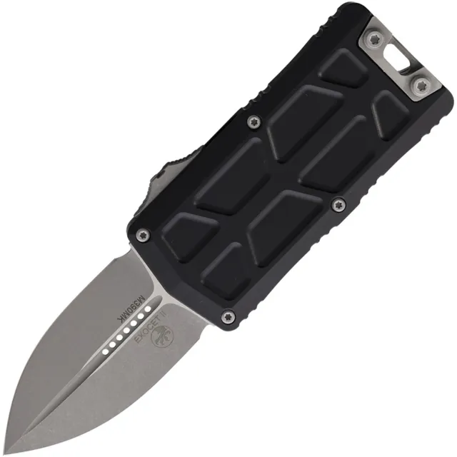 Microtech Exocet II 2.34 In D/E Apocalyptic Black Alu Handle - MICROTECH