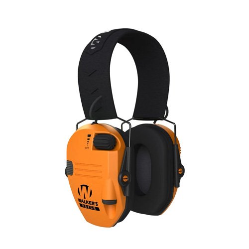 Walker's GWP-RSEM-BLZ Razor Slim Electronic Muff NRR 23dB Blaze Orange - Walker's