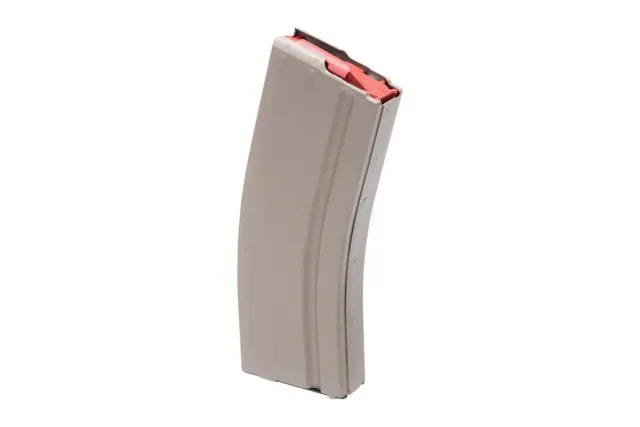ASC 25-Round 6mm Stainless FDE Magazine with Red Flower Design