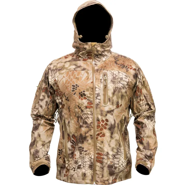Kryptek 15KOLJH7 Koldo Rain Jacket Highlander 2XL, 3-Layer DWR, Waterproof