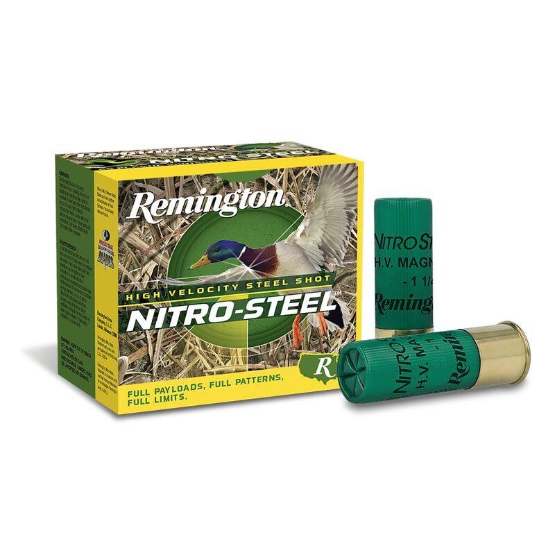 Remington Nitro-Steel 20864 12 Gauge 3in 1 3/8oz #4 Shot 25 Rnds - Remington Arms Company, LLC - 12 Gauge