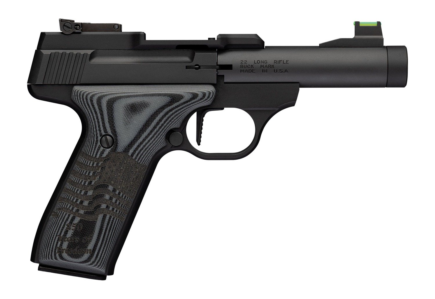 Browning 051611490 Buck Mark Black Label 250th 22 LR 4.4" Matte Blued Semi-Auto - Browning - .22 LR
