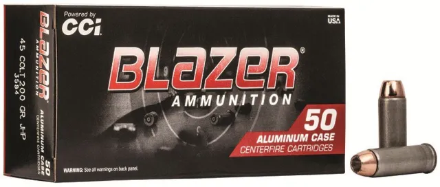 Buy CCI Blazer 3584 45 Colt 200 Grain Jacketed Hollow Point JHP 50 Box online