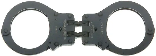 PEERLESS M/802 Std Hinged Black Handcuff Standard Size Police